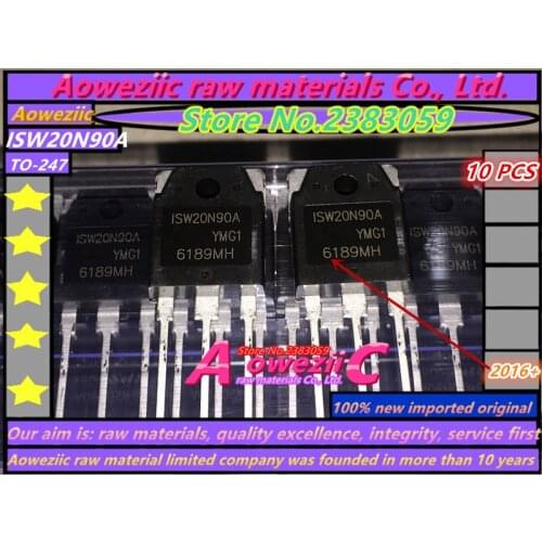 Aoweziic 2016+ 100% new imported original ISW20N90A 20N90A TO-3P 20A 900V inverter welding airport effect MOS tube