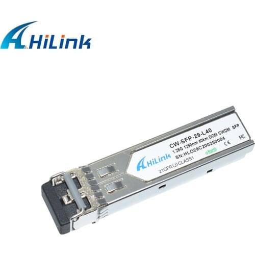 Free Shipping! Dual LC 1.25G 1290nm 40km CWDM SFP Transceiver with DOM Function