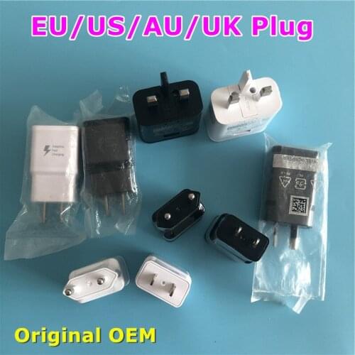 10pcs/lot Fast Charger QC 3.0 Charge Adapter Original OEM EU US AU UK Plug Travel USB Charger For Samsung S6 S7 Edge S8 Note 8 9