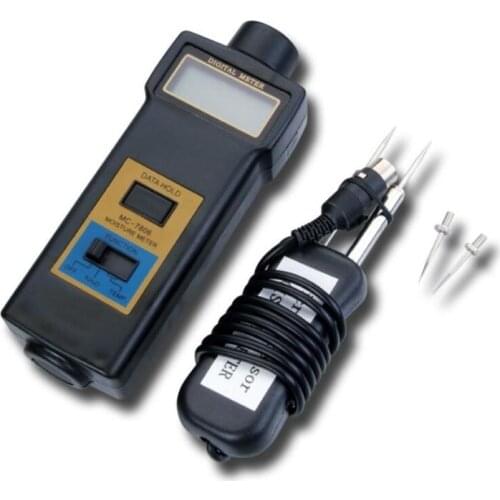 Digital Pin Type Wood Moisture Meter For Wood Fibre Materials Wooden Articles Tobacco Cotton And Paper 0 - 50