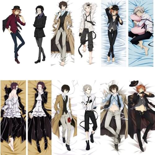 August update Anime Bungo Stray Dogs Nakajima Atsushi & Osamu Dazai Dakimakura pillow cover hugging body pillowcase