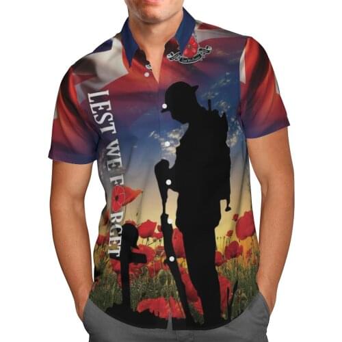US Army Veteran 3D Beach Hawaiian 2021 Summer Shirt Short Sleeve Shirt Streetwear Oversized 5XL Camisa Social Chemise Homme D067