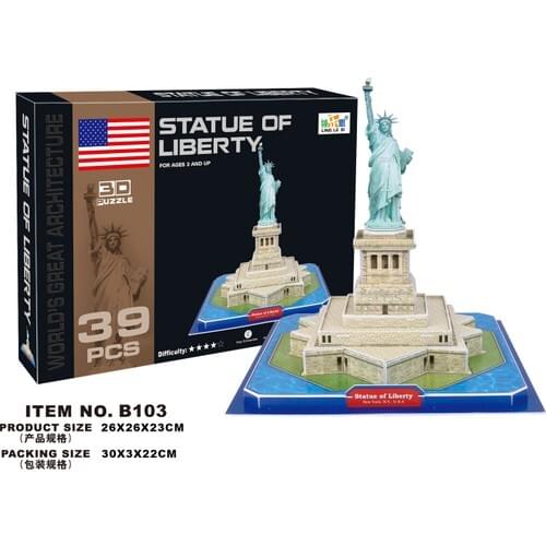 Cc Toy 3D Puzzle Statue Of Liberty - 39 Piece