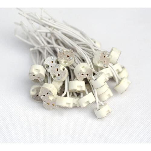 NEW 2A MR16 GU5.3 Base Socket Wire Connector Led Lamp Ceramic Holder