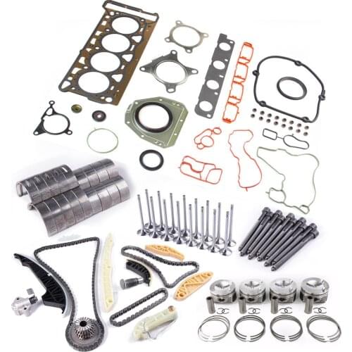 EA888 Engine Overhaul Rebuilding Set &Valves & Piston & Ring 21mm Set & Timing Set For Golf Passat A-UDI