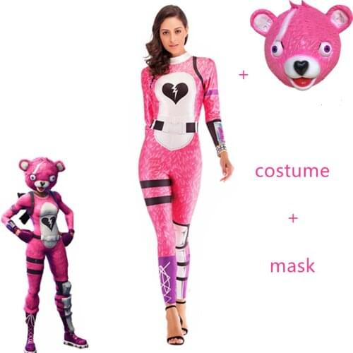 2019 New hot Sexy Costume Women Battle Royale clothes set fornited Adult Halloween Carnival Costumes Fantasia adult clothing set