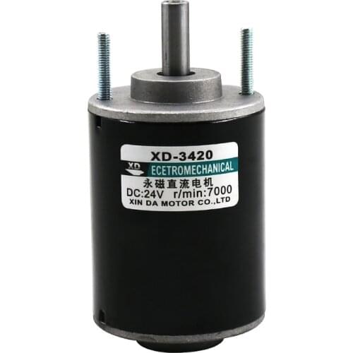 One set 12-24v high-speed DC motor adjustable speed reverse fishing float small motor float machine grinder hollow shaft motor