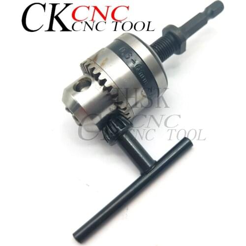 Drill Chuck Drill Chuck Adapter Convert Impact Wrench Into Electric Drill wrench drill chuck 0.6-6 38-24 Thread 3 Jaw Chuck