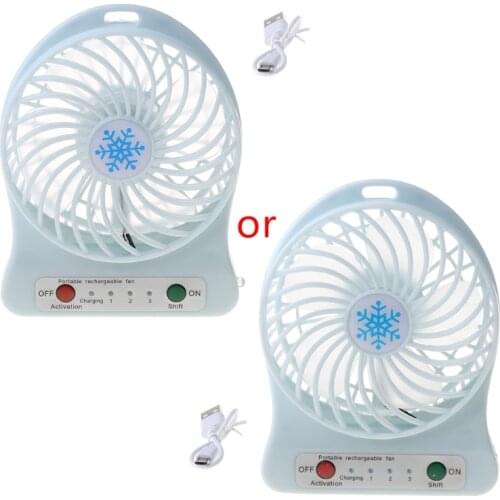 HOT SALE Portable LED Light Fan Air Cooler Mini Desk USB Fan Third Wind USB Fan