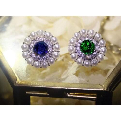 Five pieces of high-end water drill button crystal zircon suit jacket skirt open shirt button pearl circular button DIY