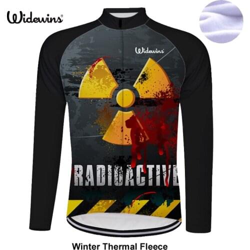 Radioactive Men Womens Bike Bicycle Jersey Cycling Winter Fleece Thermal Jacket Long Jersey Long Sleeves-Michael Ciclismo 7812