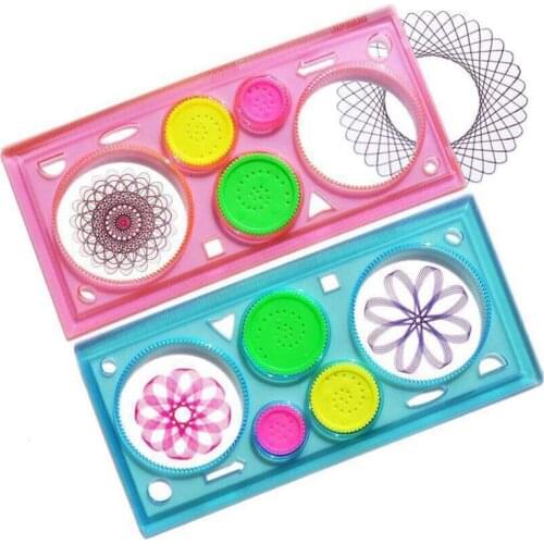 Variety Flower Ruler Children Painting Student Hollow Ruler Set Puzzle Multi-Function Ruler