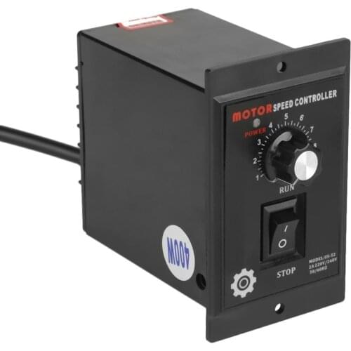 400W AC 220V Motor Speed Controller,Motor Speed Pinpoint Regulator Controller Forward & Backward for Packaging, Printing, Food