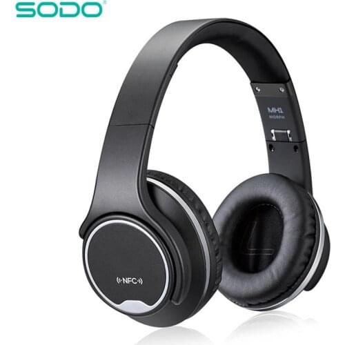 SODO MH1 Bluetooth Headphones Speaker 2 in 1 Over Ear Bluetooth 5.0 Headset Wearable Speaker Foldable Hi-Fi Stereo Headphones