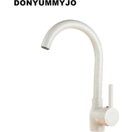 DONYUMMYJO 2017 Kitchen Faucet Black Faucet 360 Degree Rotation Single Handle Vessel Sink Hot And Cold kitchen mixer tapTorneira