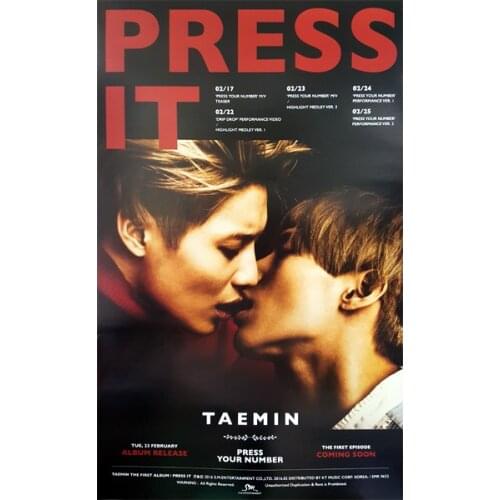 Taemin (SHINee) -Press It poster 24x36inch Art Print silk Poster