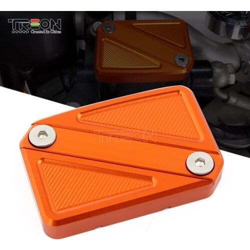 TREON Store For KTM 125 200 390 690 Duke RC125 390 CNC Aluminum Motorcycle Accessories Brake Fluid Reservoir Caps Cover