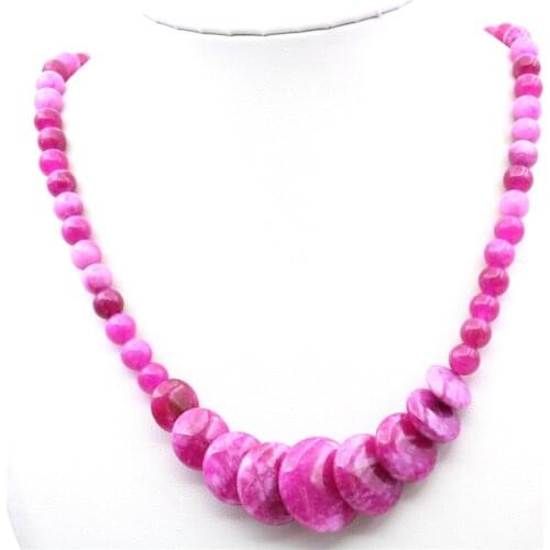 Bohemia Rose Red Dream Agates Yoga Jewelry Pendant Necklace Rope Chain Yoga Healing Anion Natural Stone Women Gifts18inch Y1093