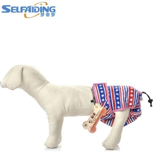 Print Waterproof Dog Shorts Washable Dog Diapers Female Washable Reusable FDD-704