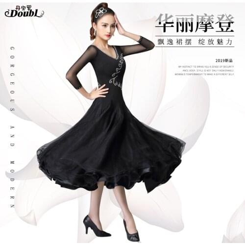 Woman Dance Competition Dress New High-end National Standard Dance dress Tango Waltz Performing Dress