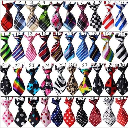 1 piece Adjustable Lovely Dog Cat Bow Tie Neck tie Collar for Dog Cat Puppy Pet Kitty Teddy pet Accessory Random color