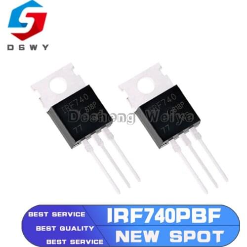 10pcs Free Shipping IRF740 IRF740PBF MOSFET N-Chan 400V 10 Amp TO-220 New Original