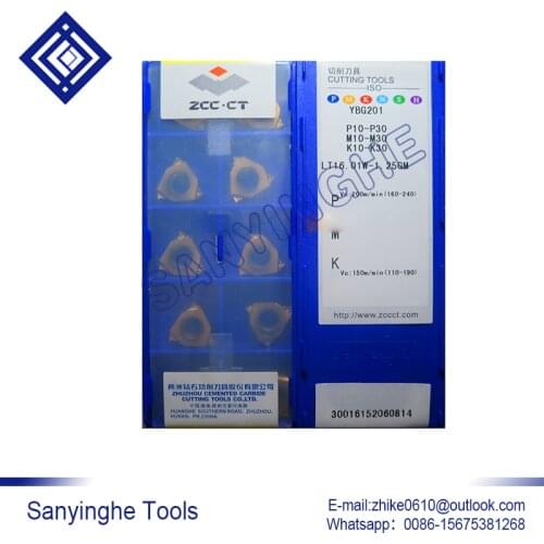 Free shipping high quality 10pcs/lots YBG201 LT16.01W-1.25GM cnc carbide threading inserts, turning inserts