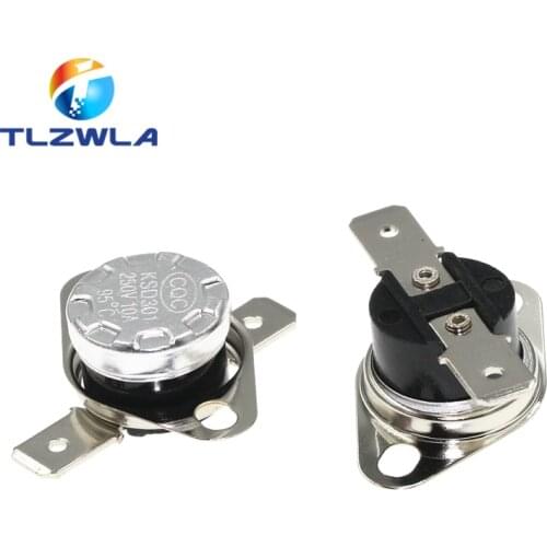 1000PCS Normally Open KSD301 10A250V 40-135 degree Bakelite KSD-301 Temperature Switch Thermostat Sensor 50 60 65 70 75 80 90