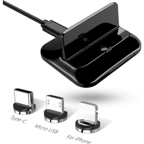 3 In 1 For IPhone X 12 USB Cable Cradle Charger Base For Xiaomi Android Type C Samsung Stand Holder Charging Base Dock Station