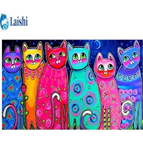 5D DIY Diamond painting Cat bag full round drill /square character Diamond embroidery cross stitch mosaic home decor label