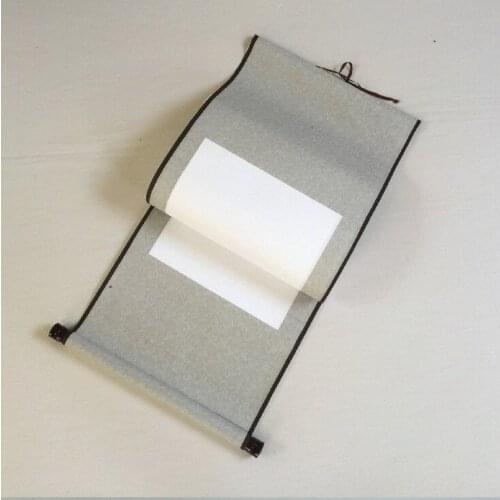 A011 Blank scrolls of artificial silk mini calligraphy painting painting scroll of paper
