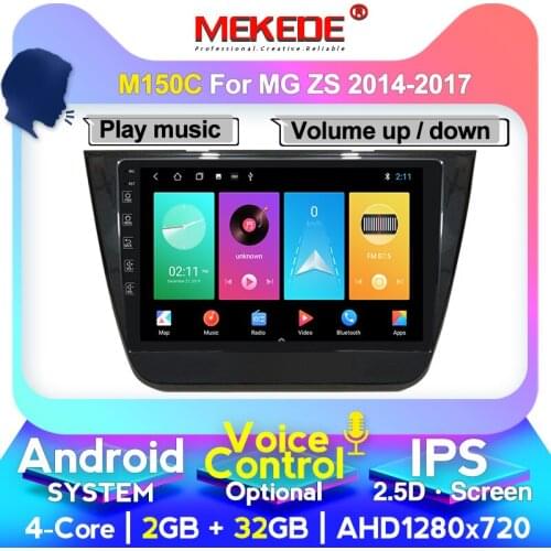 MEKEDE Android System Voice Control Car Multimedia Radio Navigation GPS for MG ZS 2014 2015 2016 2017 Support Carplay DVR WIFI