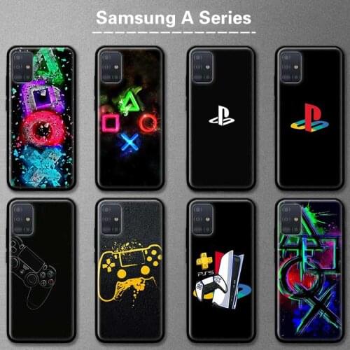 Phone Case for Samsung Galaxy A51 A71 A21s A11 A31 A41 A50 A70 A10 A91 A30 A40 Soft Black Back Cover playstation 5 console ps5