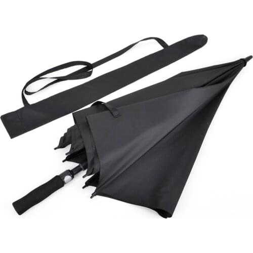Long Handle Umbrella Black Business Adult Windproof Uv Protection Fashion Outdoor Umbrella Guarda Chuva Rain Gear BD50UU
