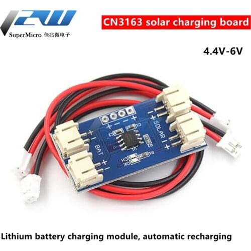 CN3163 Solar Charging Board Lithium Battery Charging Module Solar Board Charging 4.4-6V Automatic Recharging