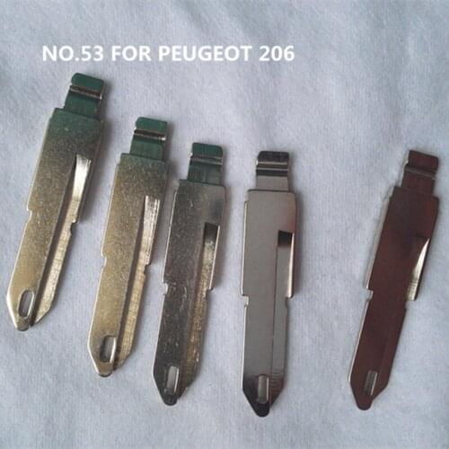 DAKATU NO.53 Car Key blade for Peugeot 206 306 405 Flip Folding Remote key blade NE73 53# Key blade