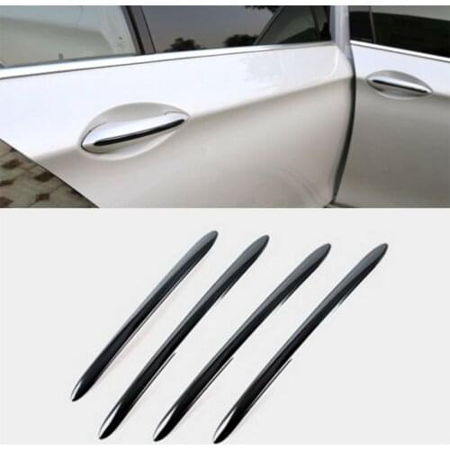 Black Side Door Handle Cover Stripe Trim for BMW 5 Series F10 F18 F11 2011-2017