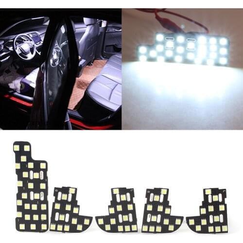 For Honda Odyssey 2005 2006 2007 2008 Bright White Car Interior Dome Map Reading Lights 5Pcs/Set