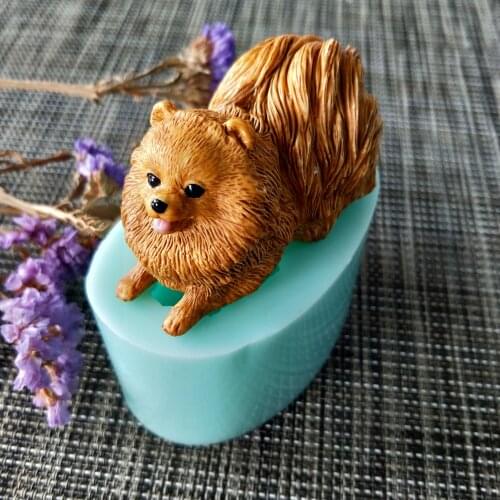 DW0132 PRZY 3d Animals Cute Dog Silicone Mold Soap Mould Handmade Soap Making Molds Candle Silicone Dogs Mold Resin Clay Mold