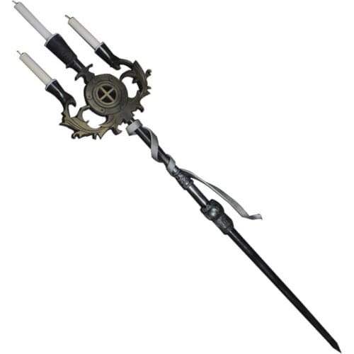 Game Arknights Tsukinogi Cosplay Staff Prop New Skin Ecorative Candle Walking Stick Wand Weapons for Halloween Christmas Party