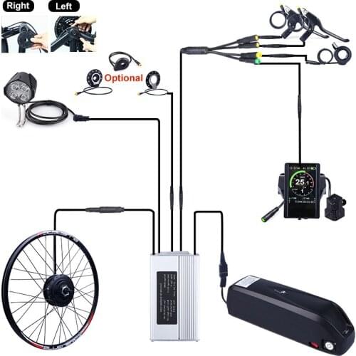 Bafang eBIKE Conversion Kit 27.5 28 29 inch 700C Electric Bicycle Conversion Kit 48V 500W Rear Hub Motor Wheel Kit