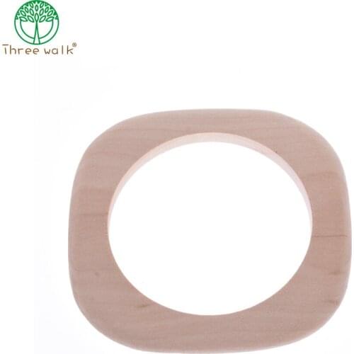 BG005 Natural Wooden Sqaure Bangles Bracelet Jewelry Making Supplies