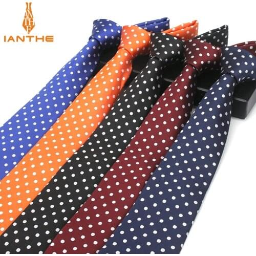 Fashion Blue Dot Tie 8cm Necktie For Men Red Wedding Neck Ties Mens Classic Ties For Business Party SuitS Accessories Cravate