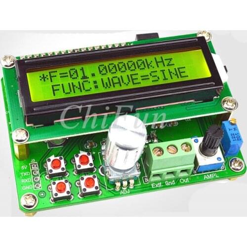 Freeshipping FYE050 power type arbitrary waveform DDS function signal source generator module / frequency meter