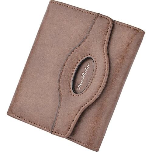 2021 New Style High Quality PU Leather Men Short Wallet Zipper Coin Purse Small Casual Wallets Credit Bank ID Card Case Holder