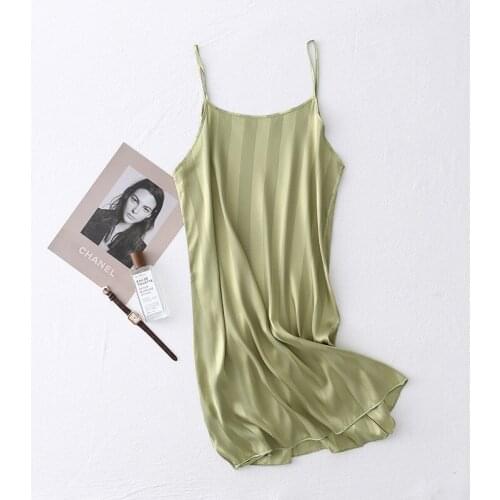 Pajamas Womens Summer Sexy Silk Suit Suspender Shorts Robe Three Piece Court Style Nightdress