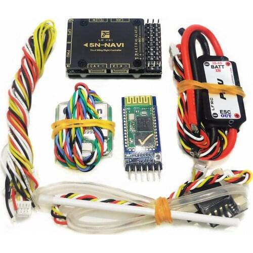 SN-NAVI MAVLINK SmartAudio OSD Flight Controller PMU Module M8 GPS Airspeed Meter Combo Set for RC Airplane Fixed-Wing Drones