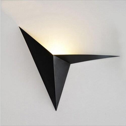 Mordern Led Wall Light triangle Geometry Wall Lamp Sconces for Hall Bedroom corridor lamp restroom bathroom reading lamp