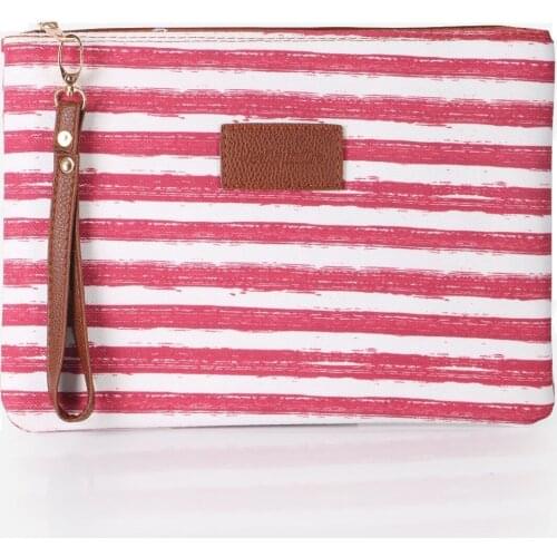 Tonar Dark Powder Stripe Hand Bag New Season Daily Use Zipper Elegant Style