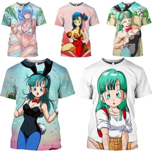 Mamba Top Anime Girl T Shirt Men Summer Japan Manga Funny 3D Printing Sexy Bikini Cosplay Hentai Senpai Sandy Beach Women Tshirt